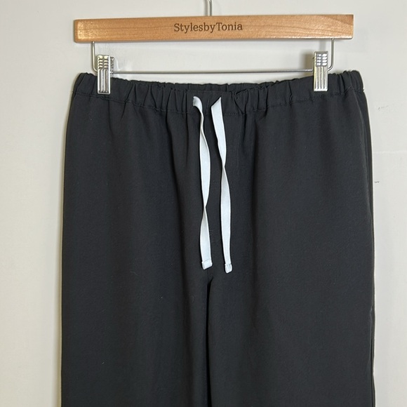 Figs Pisco Basic Scrub Pant Mens Black Tie Waist Sz Medium Tall - Picture 2 of 9